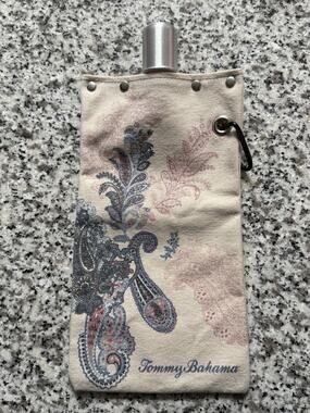 Tommy Bahama Paisley Canvas Flask